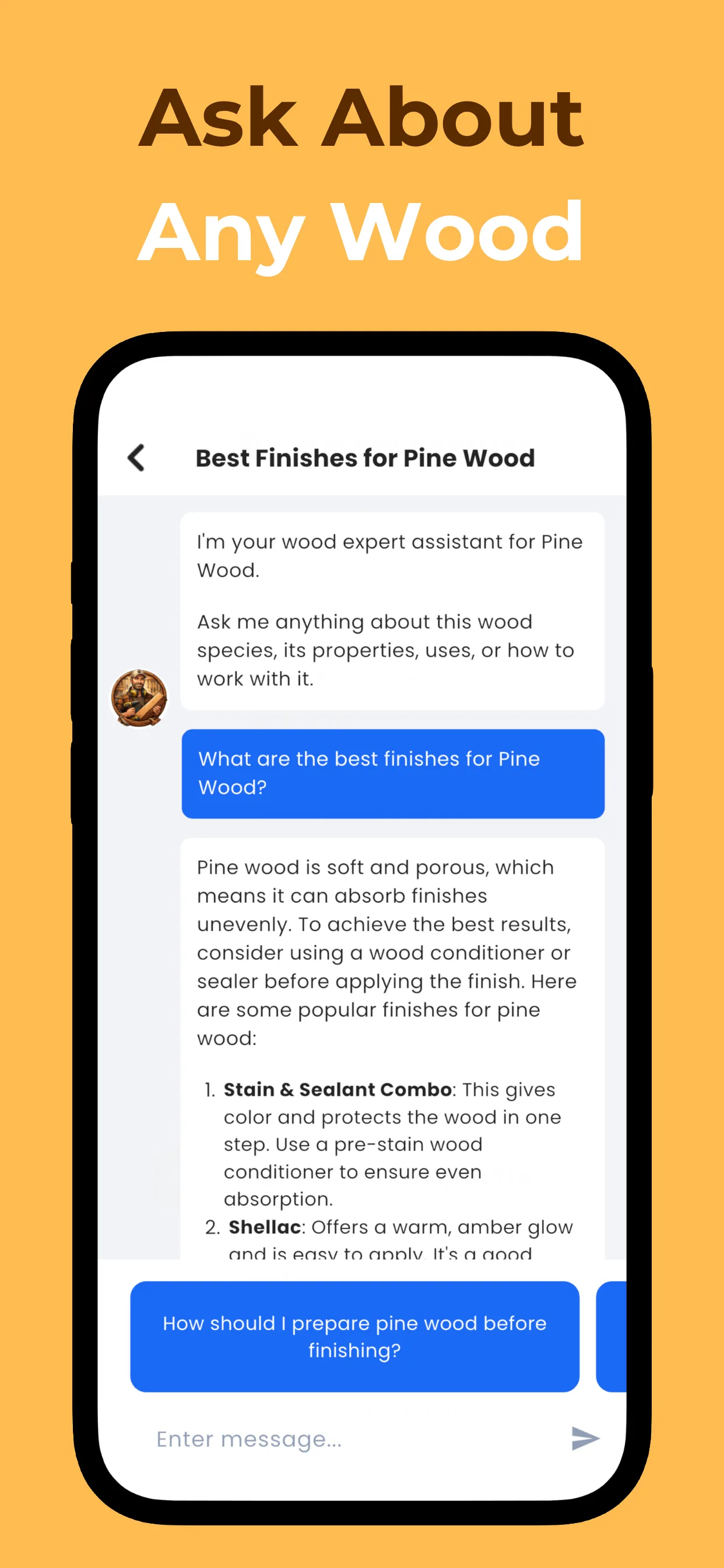 Chatting with AI about wood
